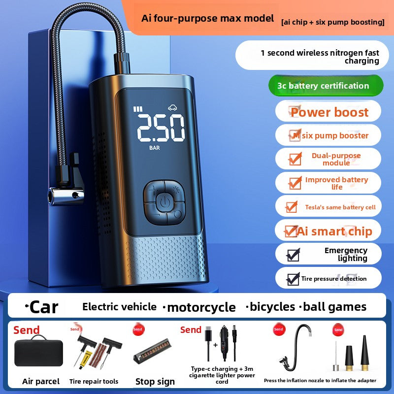 Portable Cordless Air Pump for Car Tires