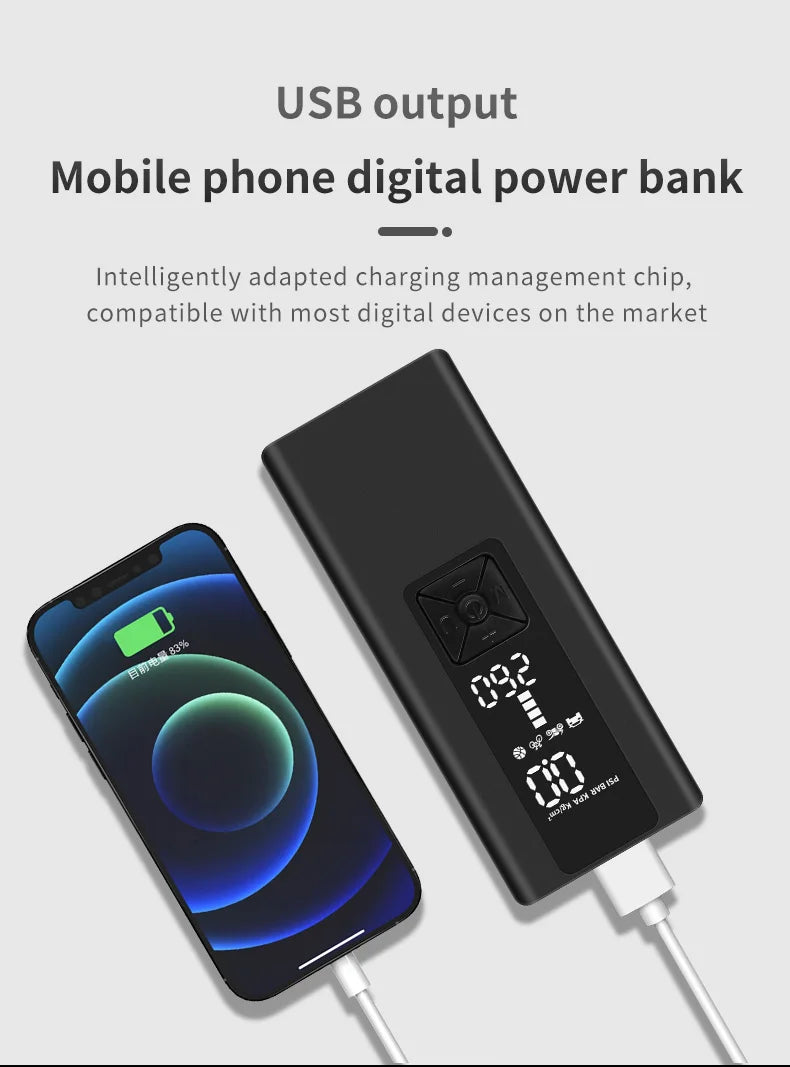 8000mAh Portable Air Compressor