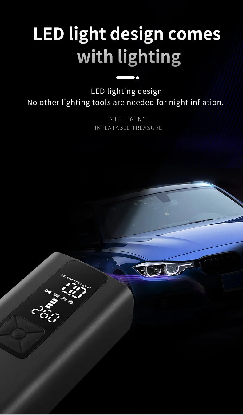 8000mAh Portable Air Compressor