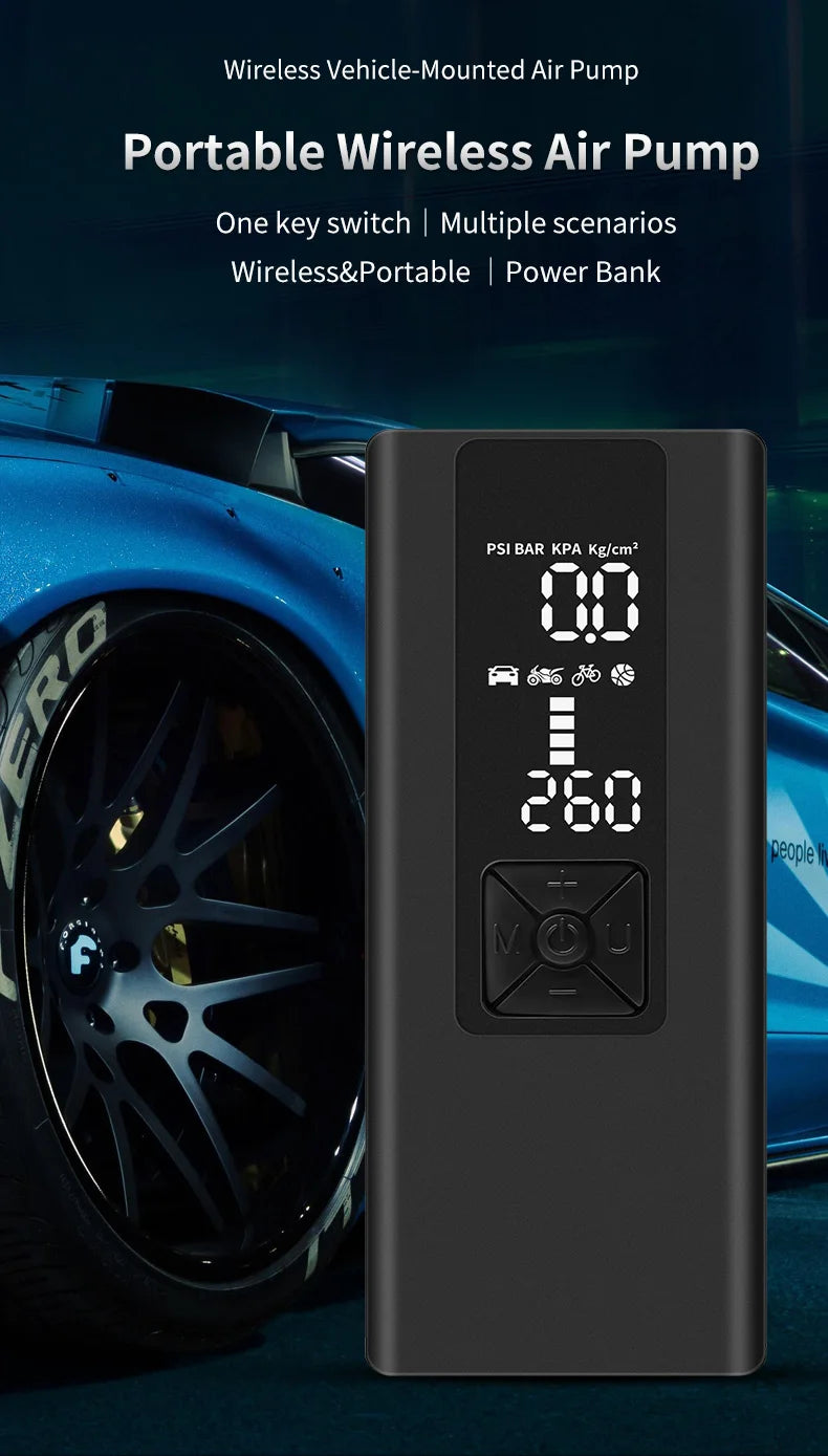 8000mAh Portable Air Compressor