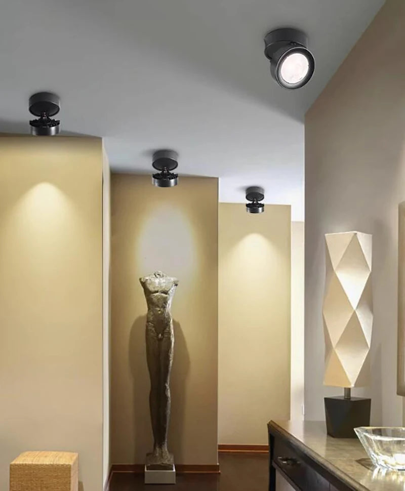 360° Foldable LED Spotlight – Dimmable Ceiling Light
