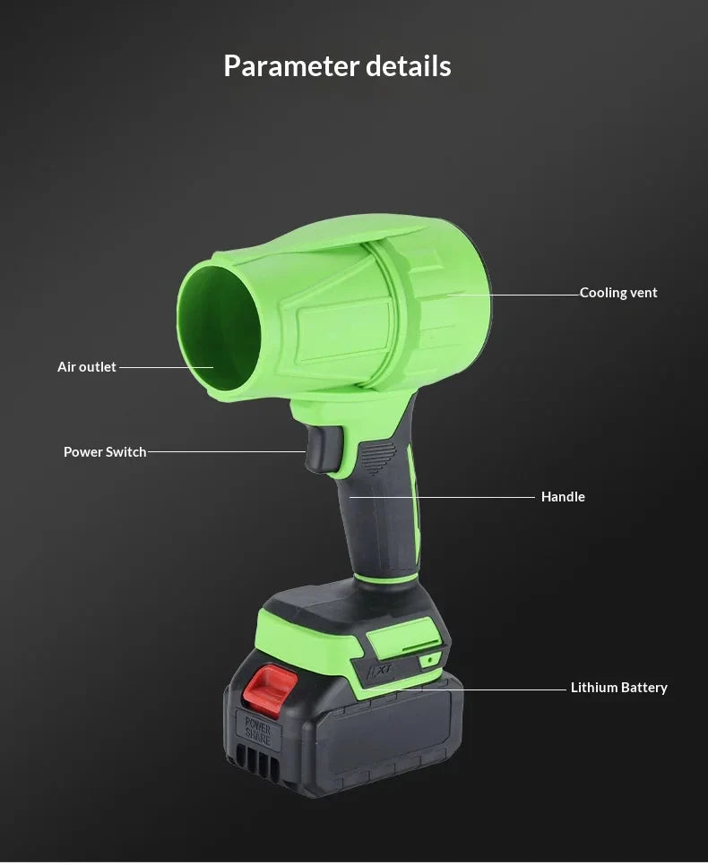 Cordless Handheld Turbo Blower for Dust & Snow