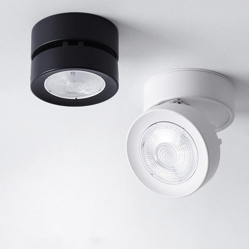 360° Foldable LED Spotlight – Dimmable Ceiling Light