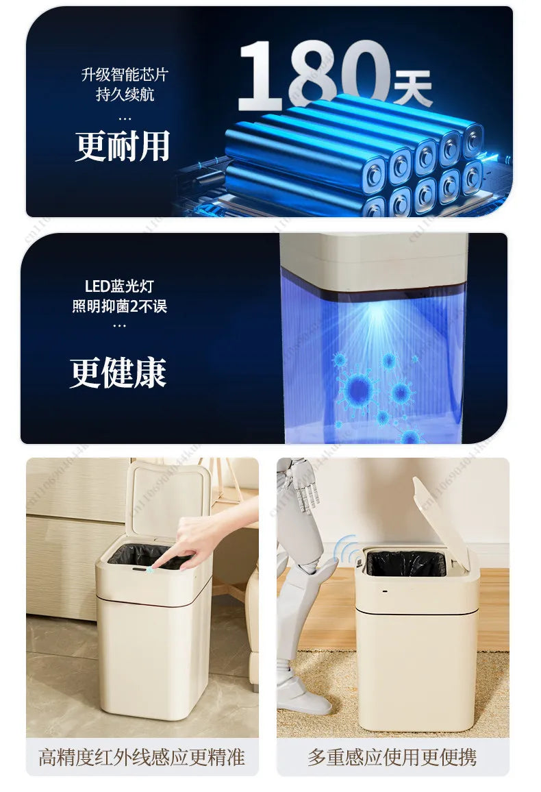Induction Smart Trash Can (Kitchen & Bathroom)