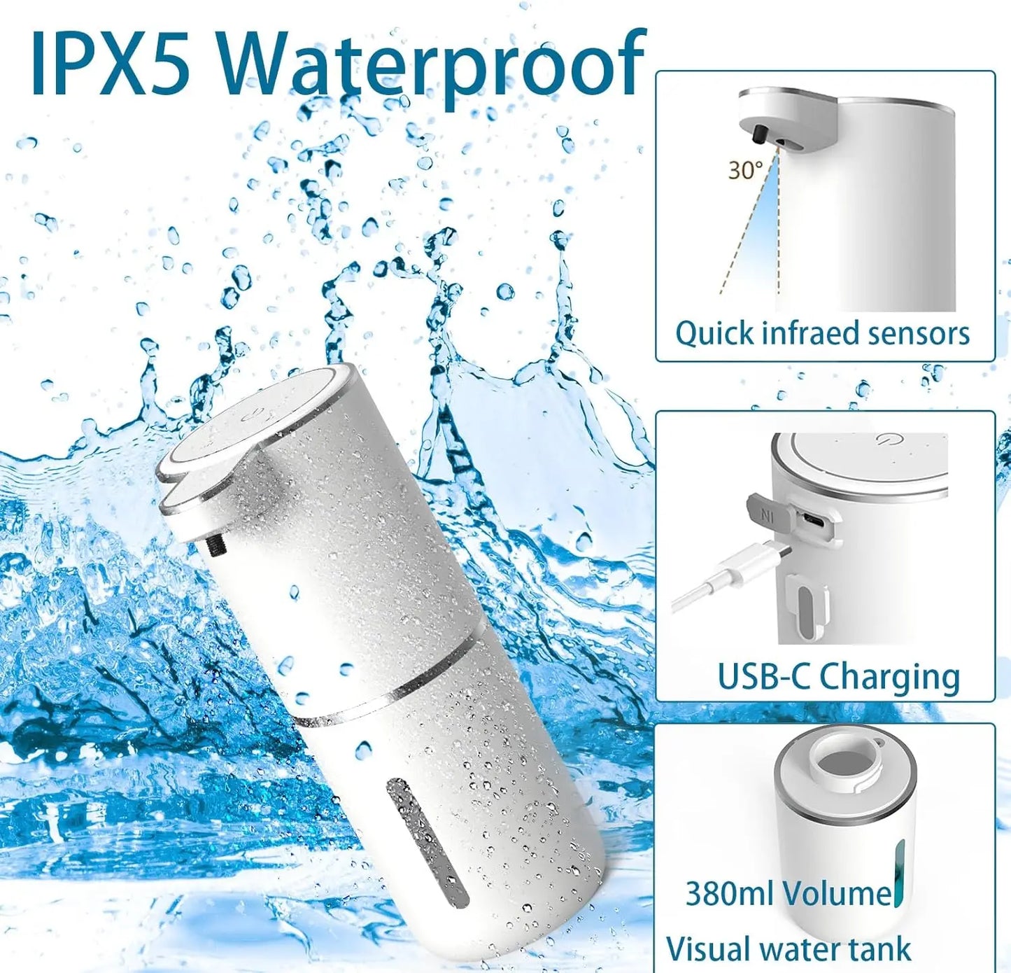 Automatic Wall-Mounted Foam Soap Dispenser (400ml)