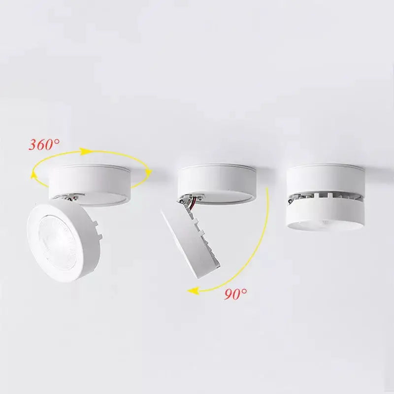 360° Foldable LED Spotlight – Dimmable Ceiling Light