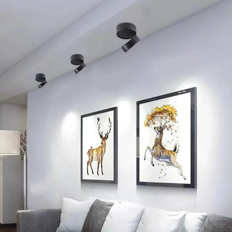 360° Foldable LED Spotlight – Dimmable Ceiling Light
