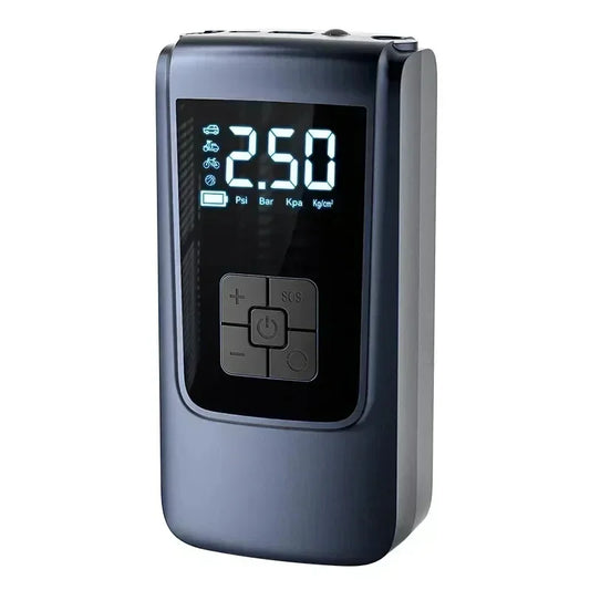 Mini Tire Inflator with Pressure Gauge