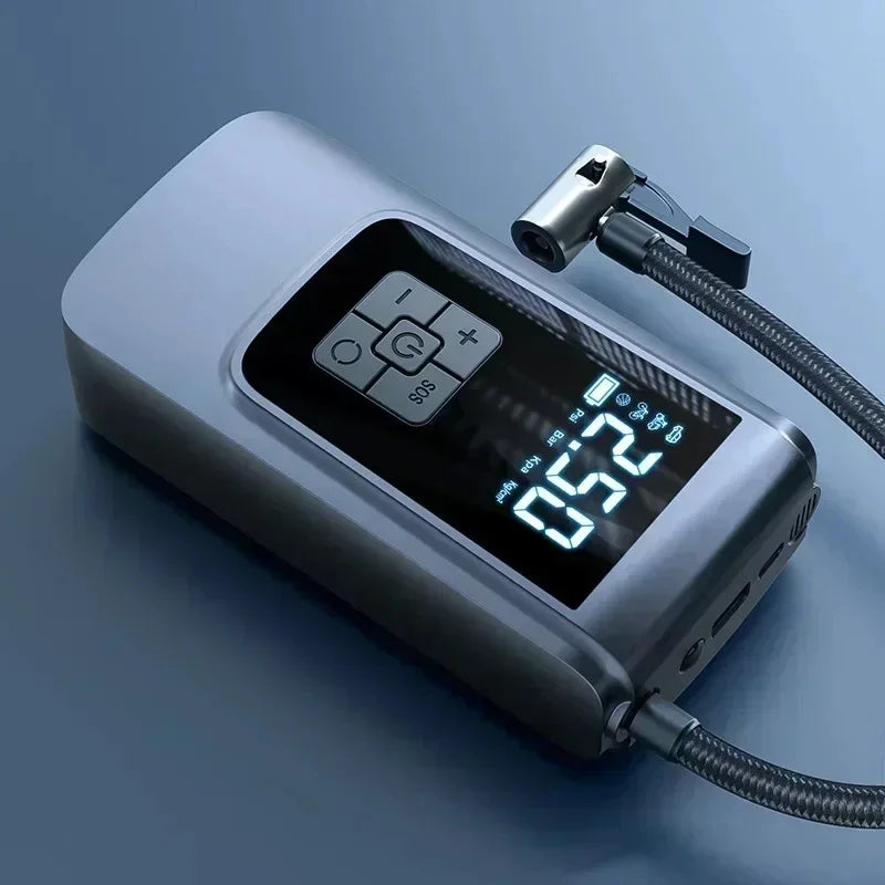 Mini Tire Inflator with Pressure Gauge