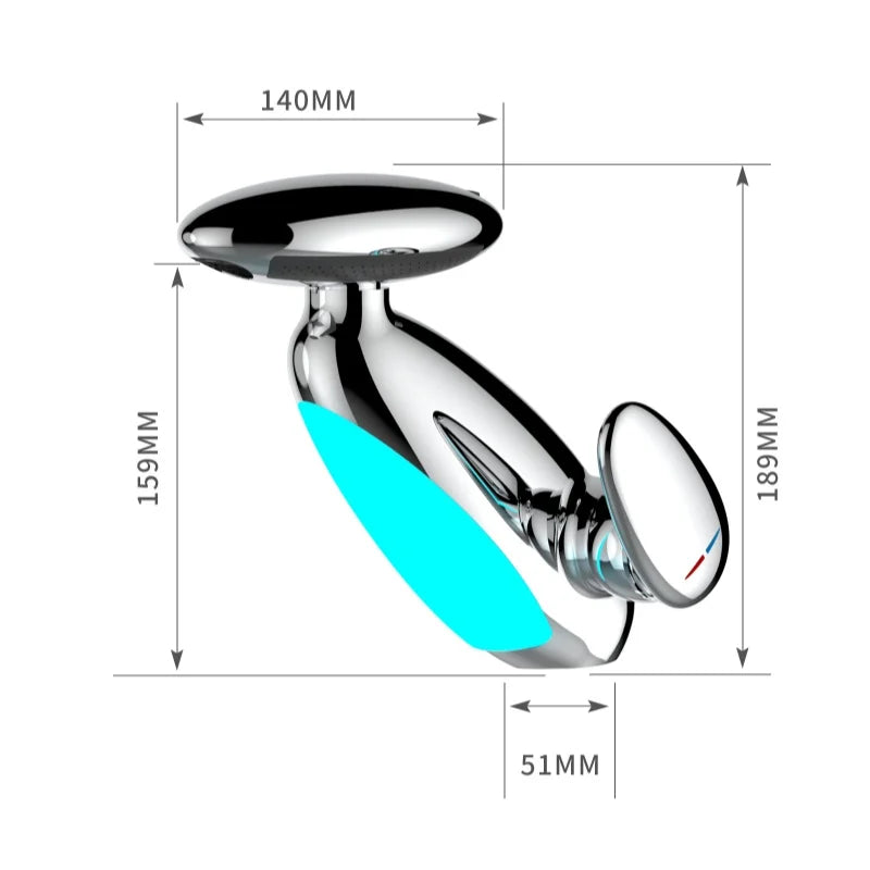 LED Temperature-Sensitive Bathroom Faucet (4 Modes)