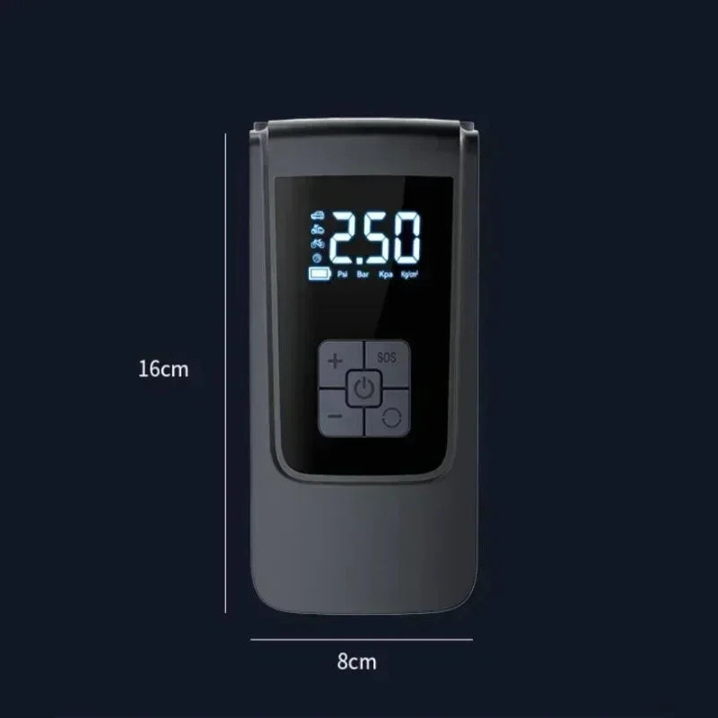 Mini Tire Inflator with Pressure Gauge