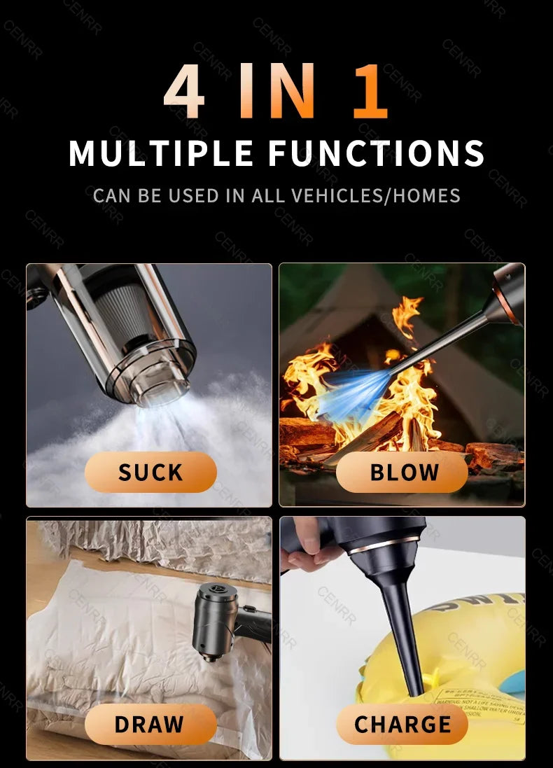 High-Power Handheld Car Vacuum