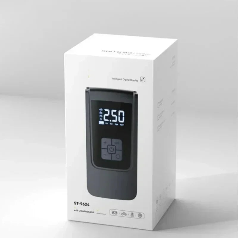 Mini Tire Inflator with Pressure Gauge