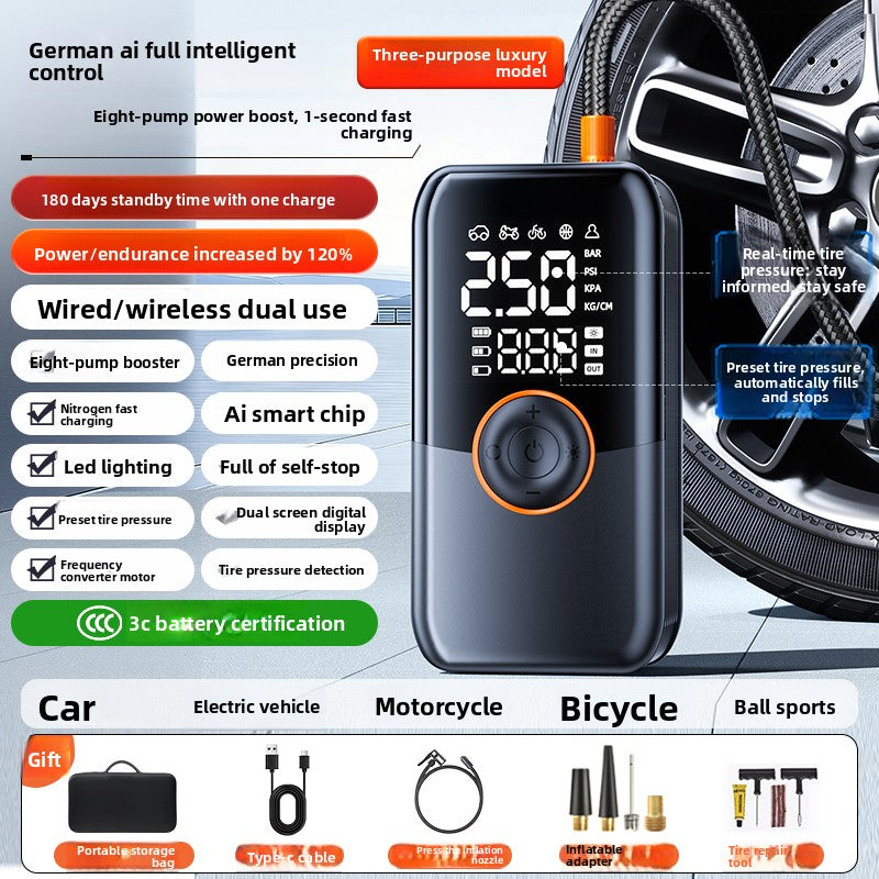 Portable Cordless Air Pump for Car Tires