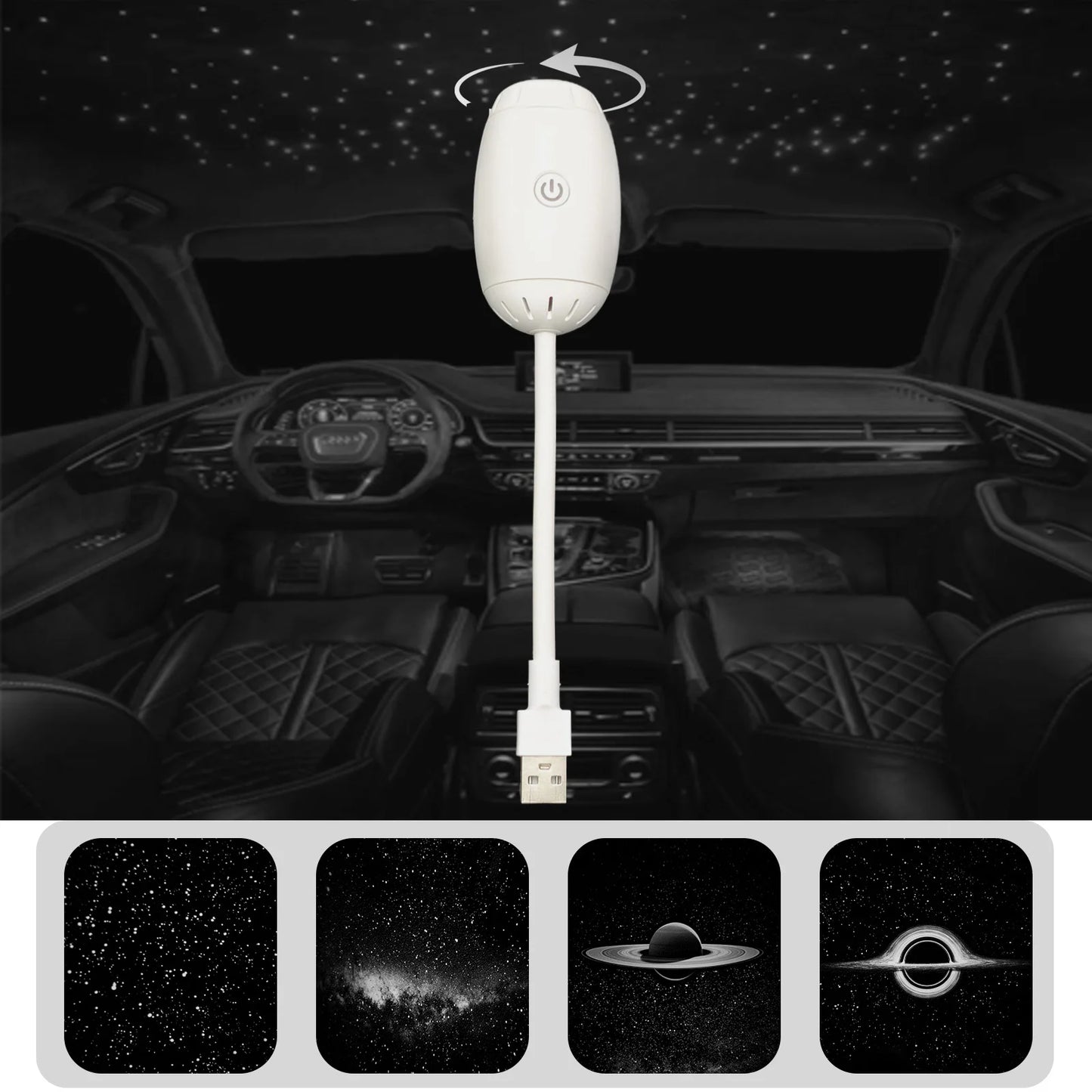 Mini USB Starry Sky Atmosphere Projector Light Wide-Angle Display Ceiling Starry Sky for Game Room Lighting Room Decor Wall Gift
