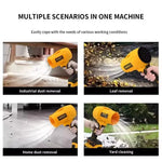 Handheld cordless air blower for car detailing and tight spaces
